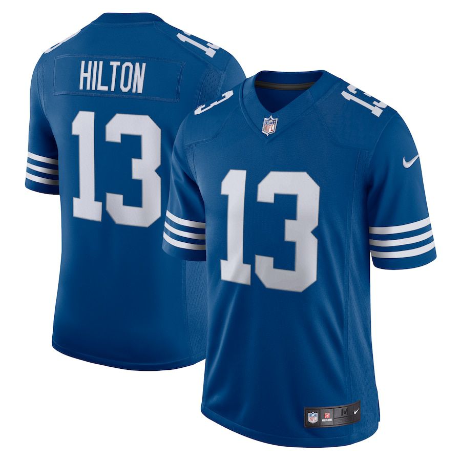 Men Indianapolis Colts 13 T.Y. Hilton Nike Royal Alternate Vapor Limited NFL Jersey